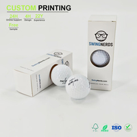 Boîte personnalisée pour emballage de matériel de golf, avec fenêtre ronde, découpe blanche et impression, pour tournoi de golf sur parcours.