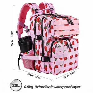 Sac à dos ergonomique Trailpop avec sangle d'épaule réfléchissante, pour adolescents du collège et du lycée, 25L, sac à dos pour étudiants - Product Image 3