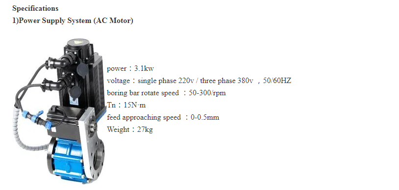 Dual system Boring and welding diameter 40~300mm Portable Line Boring & Bore Welding Machine