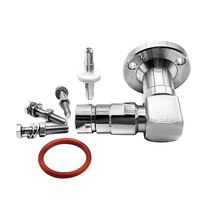 Câble d'alimentation en mousse 1/2'' pour antenne WODF, connecteur coaxial RF à angle droit avec bride EIA 7/8''