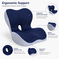 Coussin de siège lombaire en maille respirante, mousse à mémoire de forme haute densité, antistatique, housse amovible pour employés de bureau, conducteurs, fauteuils roulants