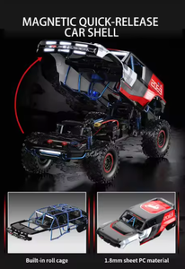 Voiture télécommandée RC MJX Hyper 1/8 échelle, moteur brushless H8P, 4 roues motrices, tout-terrain, Ford Bronco <span class=keywords><strong>Baja</strong></span> <span class=keywords><strong>1000</strong></span>, simulation d'escalade, jouet voiture RC - Product Image 4