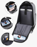 Sac de voyage Oxford tendance grande capacité, sac à dos cabine antivol pour ordinateur portable, sac à roulettes intelligent pour l'école