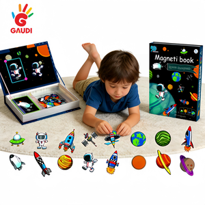 <span class=keywords><strong>Livre</strong></span> de puzzle magnétique pour enfants, jouet éducatif pour les tout-petits, garçons et filles - Product Image 6