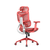Sièges ergonomiques personnalisés avec accoudoirs rotatifs à 360 degrés, soutien dynamique du bas du dos et base en alliage d'aluminium
