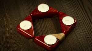 ที่ใส่เทียนเรซิ่นและไม้ระดับพรีเมียม ทำด้วยมือจากไม้เนื้อแข็งและเรซิ่น ดีไซน์ทันสมัยและใช้งานได้จริง เหมาะสำหรับบรรยากาศโรแมนติก - Product Image 2