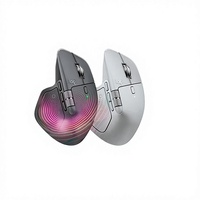 Souris sans fil MX Master 4 rechargeable, 2 molettes, silencieuse, pour usage bureautique, noir graphite, avec récepteur sans fil, rétroéclairée, sans récepteur.