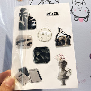 Autocollant de logo de marque personnalisé en gel quantité minimale de commande, 20 pièces, étiquette en époxy souple 3D, feuille d'autocollant en résine époxy dôme - Product Image 2