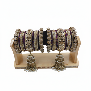 Luxury Tungsten Gold Plated Multi Color <b>Bangles</b> Set Indian Bridal Engagement Wedding Party Anniversary Gift Women Original Style - Product Image 2