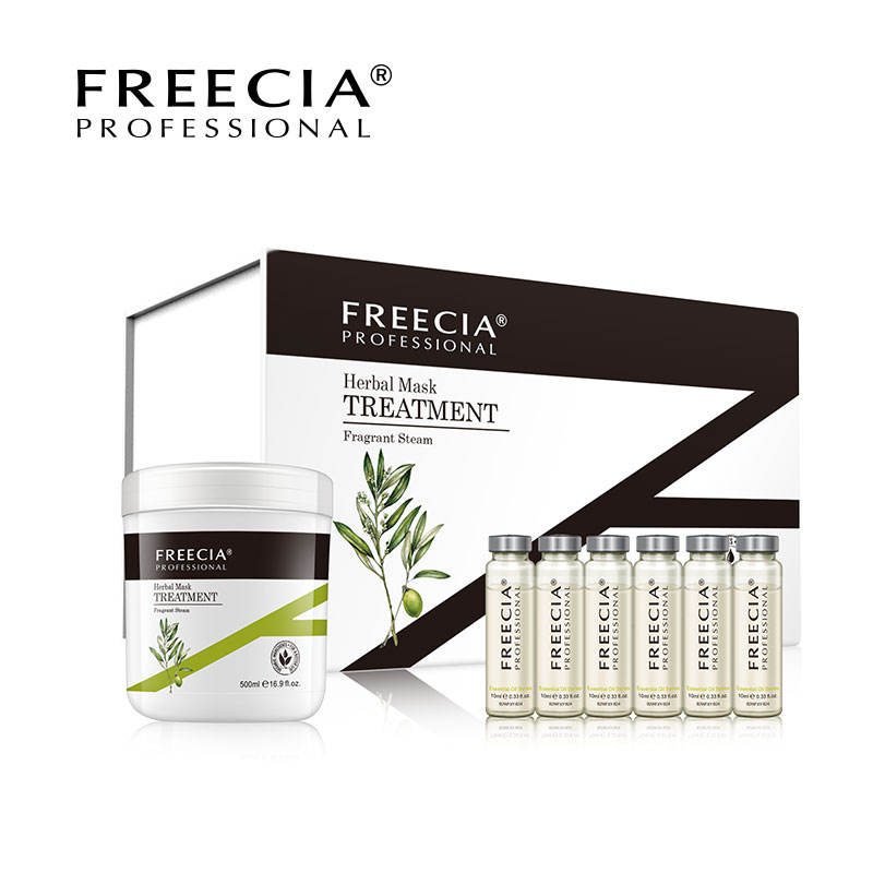 OEM/ODM Freecia Herbal Protein Hair Mask Treatment Smooth Nourish