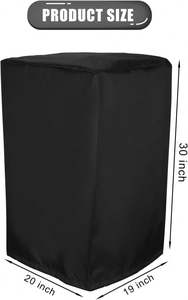 <b>Speaker</b> Cover PA/DJ Powered <b>Speaker</b> Mounted on <b>Stand</b> Outdoor <b>Speaker</b> Covers Protection Water Resistant Dustproof 600D Oxford - Product Image 2