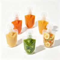 Pochettes souples écologiques pour aliments pour bébés, sans BPA, anti-fuite, pour purée de fruits et légumes