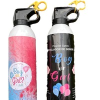 Extincteur à poudre colorée de 2 kg pour révélation de sexe avec canon à fumée garçon et fille