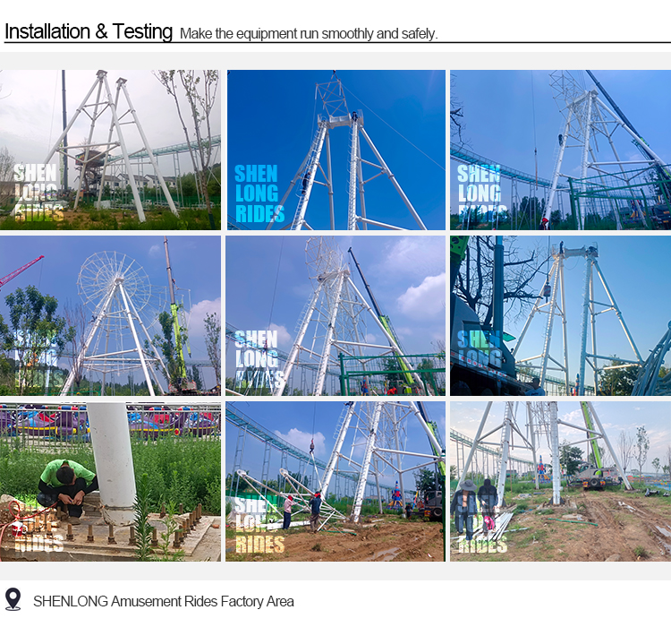 Factory Sale Outdoor Playground Equipment 15/20/25.8/30/42/46/50/88M Ferris Wheel Commercial Amusement Park Rides