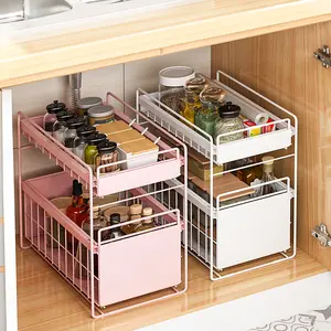 Prateleira estante para pia da cozinha, prateleira multipla para armazenamento do armário, banheiro e quarto