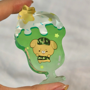 Artesanías acrílicas personalizadas Anime claro impreso doble cara arena movediza acrílico Standee cuadrado arena movediza bloque acrílico - Product Image 2