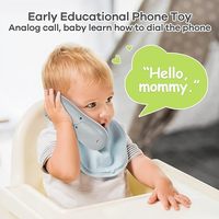Jouet de téléphone portable bilingue pour tout-petits pour l'apprentissage du chinois et de l'anglais Jouet éducatif précoce pour enfants avec son et jeux