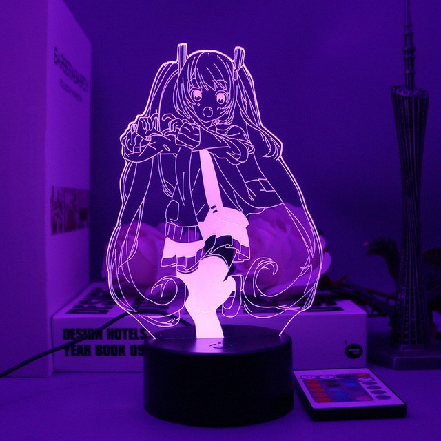 16-Color Changing 3D Illusion LED Night Light Mini ABS Material Touch Control Room Decor and Gift for Kids