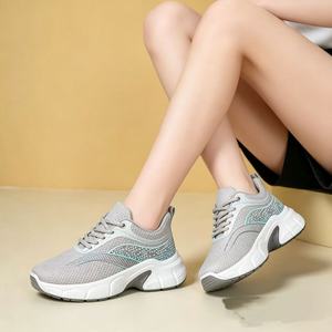 <span class=keywords><strong>Zapatillas</strong></span> Deportivas de Primavera para <span class=keywords><strong>Mujer</strong></span>, Ligeras, Antideslizantes, Transpirables, con Cordones de Malla, en Existencia, Entrega Rápida - Product Image 4