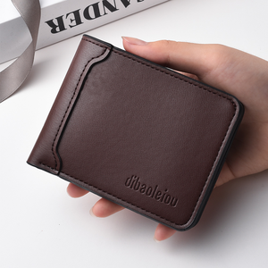 Portafoglio corto da uomo, semplice portafoglio sottile da uomo in pelle sintetica, portafoglio da uomo di alta qualità <span class=keywords><strong>e</strong></span> conveniente per i titolari di carta - Product Image 4