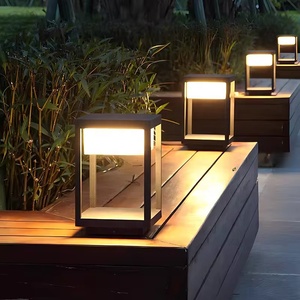 Colonne lumineuse décorative extérieure minimaliste moderne IP65 étanche détection lumineuse intelligente du corps humain - Product Image 2