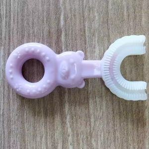 Bán Buôn Trẻ Sơ Sinh Bé Bàn Chải Đánh Răng Hình Chữ U Silicone Răng Bàn Chải Dễ Thương Thẻ Vỉ Cá Nhân Bọc OEM - Product Image 5