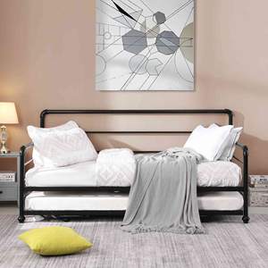 سرير نهاري إطار منصة قاعدة مربع الربيع استبدال لغرفة المعيشة الشرائح الصلب التوأم - Product Image 4