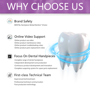 Pieza de mano de turbina dental con rociador de agua de 2 4 orificios con diseño de botón pulsador de alta velocidad con luz LED - Product Image 6