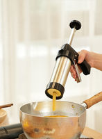 Facile à utiliser ménage Cookie Biscuit Maker gâteau outil Cookie presse pistolet en acier inoxydable de qualité alimentaire pour la cuisson cuisson