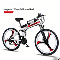 Directement de l'usine |   Vélo de montagne électrique pliable au lithium-ion, batterie centrale 36V 10.5Ah, 21 vitesses, cadre en acier haute teneur en carbone, 26 pouces