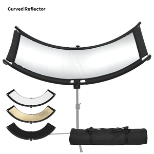 Diffuser Réflecteur Incurvé 24x70 Pouces pour la Photographie et la Vidéo en Studio avec Réflecteurs Noir, Argent, Blanc et Or - Product Image 1