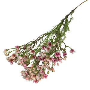 홈 웨딩 장식 긴 줄기 실크 식물 Waxflower 호주 인공 꽃 봉오리