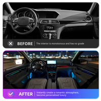Kit d'éclairage ambiant pour voiture KYNCHO pour Benz Classe C W204, éclairage LED pour voiture, lampe d'éclairage ambiant, éclairage ambiant automobile Symphony