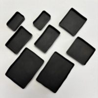 Manchon de protection carré en silicone DINGYE, embout isolant antichoc pour profilés en aluminium et équipements électroniques