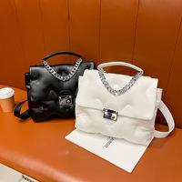 Sac à main tendance en PU avec chaîne, nouvelle collection 2026, pour femme, design créatif personnalisable, sacs à bandoulière