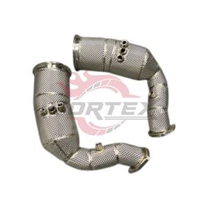 Vortex 304 Downpipe catalyzed à haut débit pour <span class=keywords><strong>Lamborghini</strong></span> Urus 4.0T V8 2019-2025 avec bouclier thermique sans voyant d'avertissement moteur - Product Image 2