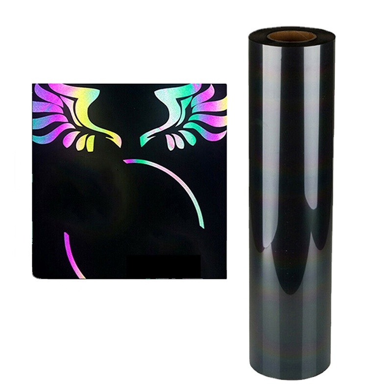 Радужный/серый отражающий теплопередающий винил HTV утюгом на футболке одежде шляпе сумке виниловый резак Сделай Сам рулон