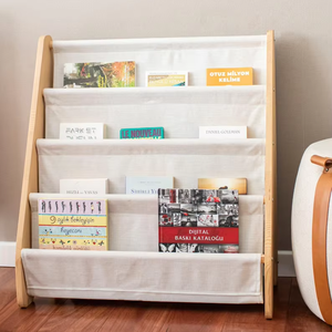 Estantería Montessori de madera natural para dormitorio infantil o sala de estar para almacenamiento de libros y uso de biblioteca en el aula - Product Image 5