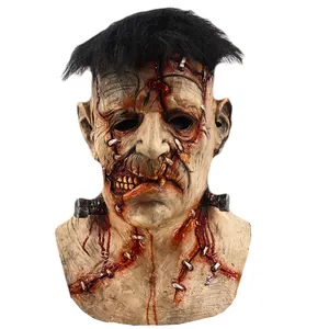 NEW STYLE Realistic Latex Frankenstein Mask Halloween Party Costume Fancy Dress Movie Cosplay Adult Size Costume Party