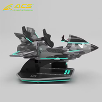 Simulador de Videojuegos Arcade ACS Super Fighter VR para 2 Jugadores, Operado con Monedas, para Centros de Entretenimiento Interiores y Parques de Atracciones
