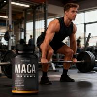 Capsules de Maca pour Hommes et Adultes, Super Maca Naturelle Plus, Soutien Énergétique et d'Endurance