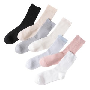 Women's Summer Ultra Thin Lyocell Mesh Mid Calf Slouch <b>Socks</b> Breathable Ballet Style Casual <b>Socks</b> White Pink Light Blue - Product Image 5