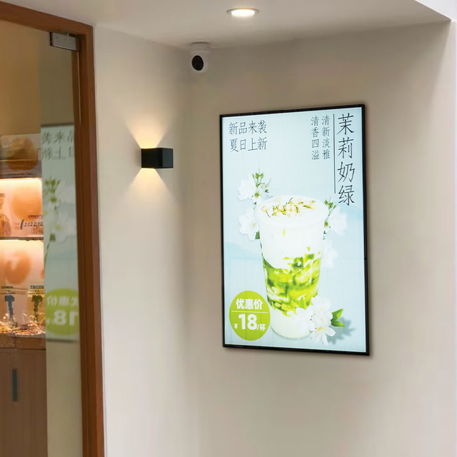 Ultra-thin Light-emitting Display Light Box Replaceable Content Restaurant Light-emitting Menu Wall Decorative Posters