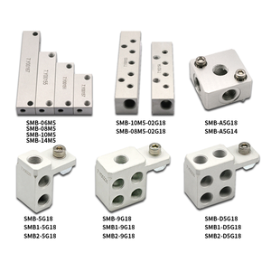 Collettore Pneumatico EAOT, Collettore di Distribuzione Aria Multiplo in Alluminio <span class=keywords><strong>CRG</strong></span> M5/G18, Blocco di Distribuzione Aria - Product Image 2