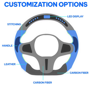 Volant de voiture chauffant en fibre de carbone forgée avec LED pour <span class=keywords><strong>Kia</strong></span> K5 <span class=keywords><strong>GT</strong></span> <span class=keywords><strong>Line</strong></span> Optima4 Forte 2022 2025 2026 Cerato Seltos <span class=keywords><strong>Sportage</strong></span> - Product Image 6