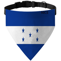 Bandana triangulaire personnalisée avec drapeau de Chuuk pour animaux de compagnie, collier en nylon réglable pour les compétitions canines et les promenades quotidiennes
