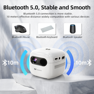 Wowoto q6plus Mini Chiếu điện thoại với 120ANSI Lumens 2 gam RAM wifi cho Bluetooth Beamer Led Mini Chiếu Quà tặng khuyến mãi - Product Image 5
