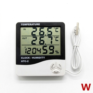 HTC2 Thermomètre et <span class=keywords><strong>hygromètre</strong></span> numériques <span class=keywords><strong>pour</strong></span> intérieur et extérieur, moniteur d'humidité et de température <span class=keywords><strong>pour</strong></span> <span class=keywords><strong>incubateur</strong></span> d'humidificateurs - Product Image 1