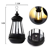 Lanterne LED solaire en forme de chien avec compartiment à piles pour le camping en plein air, l'éclairage nocturne du paysage, lampe murale étanche
