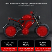 Vélo électrique AKEZ 52V 1500W pour adultes, batterie 55Ah, longue autonomie, vélo électrique puissant, cadre en alliage d'aluminium